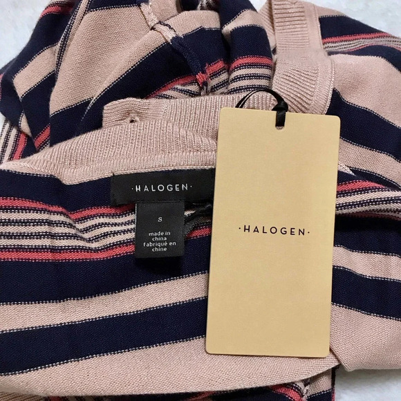 Halogen NWT Striped Knit Cardigan Women S - Picture 8 of 9